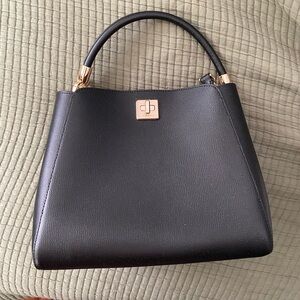 Kate Spade Phoebe Medium Top Handle Black Leather Satchel